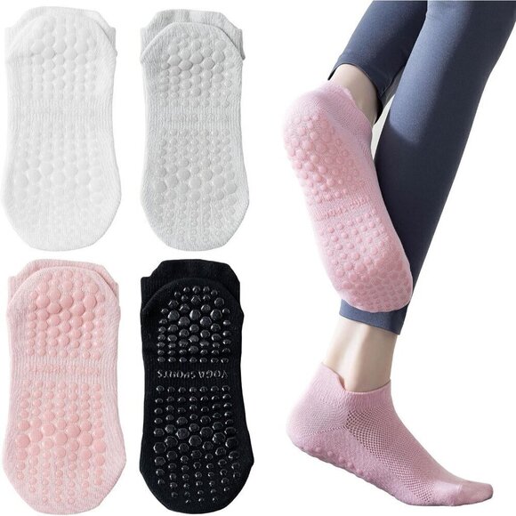 Accessories - ❤️ Non Slip Socks with Grips for Women Non Skid Gripper Crew Socks for Yoga